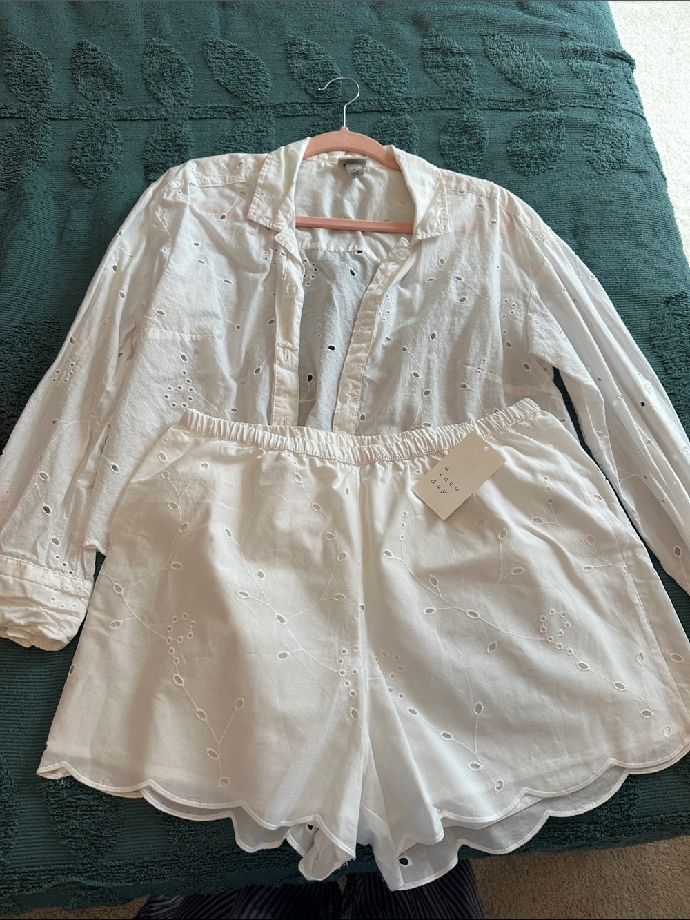 NWT A New Day button down and short set medium